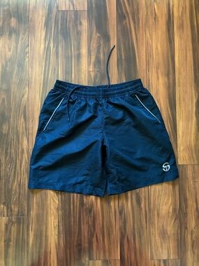 Sergio Tacchini Navy Blue Men's Swim Trunks